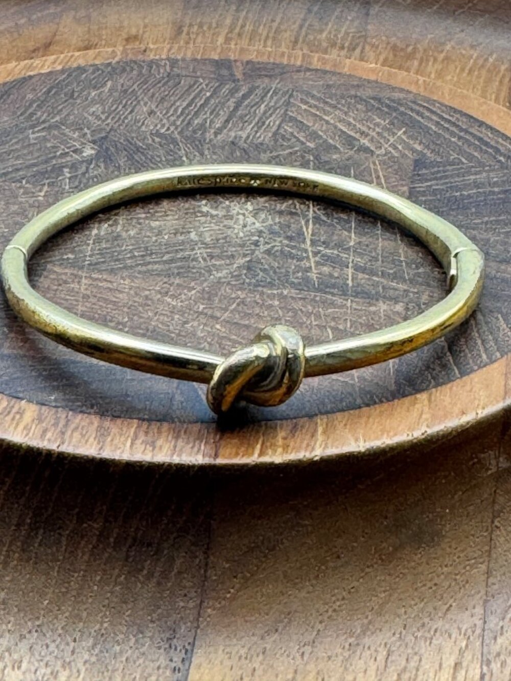 Kate Spade New York Gold-Tone Knot Bangle Bracelet For Women